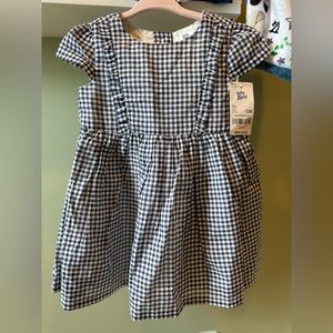 OshKosh Baby B'gosh Blue Gingham Dress with Diaper Cover - NWT